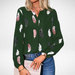 Women's Confidence Fit Blouse in Green