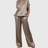 Kayla Elegant Two-Piece Set in Gray