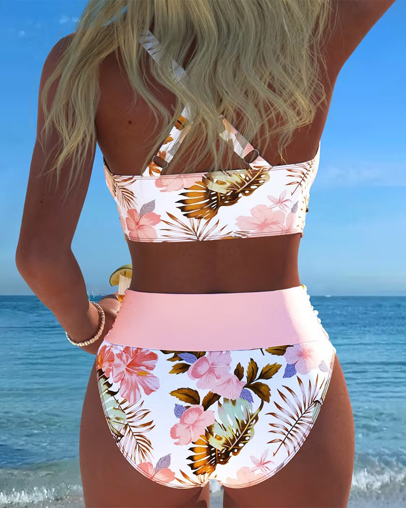 Women's Floral Wrap Bikini Set, photo 4