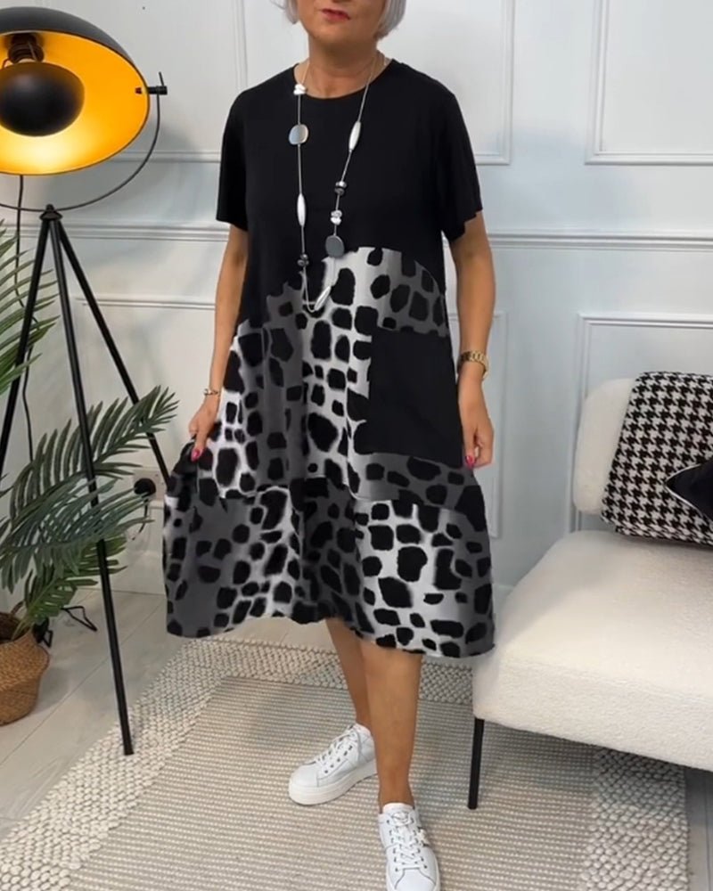 Women’s Elegant Midi Dress in Black