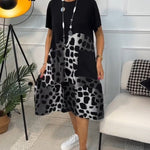 Women’s Elegant Midi Dress in Black