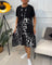 Women’s Elegant Midi Dress in Black