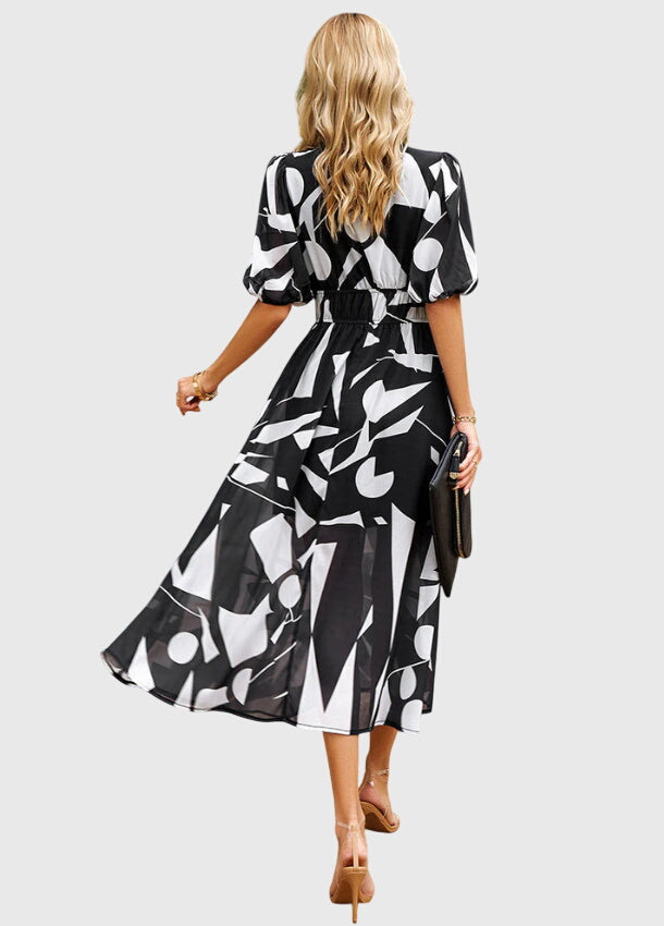 Women's Flattering Floral Midi Dress, photo 5