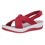 Ayla Comfort Sandals in Red