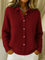 Katrina Knit Cardigan in Wine Red