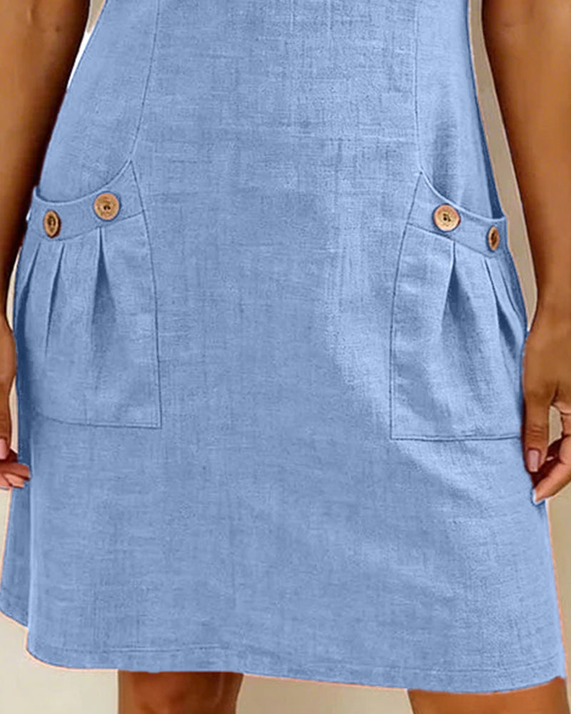Women's Cotton Dress with Zipper Pocket, photo 18