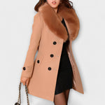 Women's Warm Winter Coat in Khaki