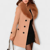 Women's Warm Winter Coat in Khaki