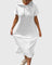 Women's Casual Hoodie Dress in White