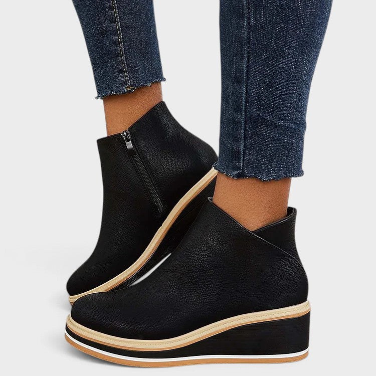 Women's Platform Ankle Boots with Zip, photo 14