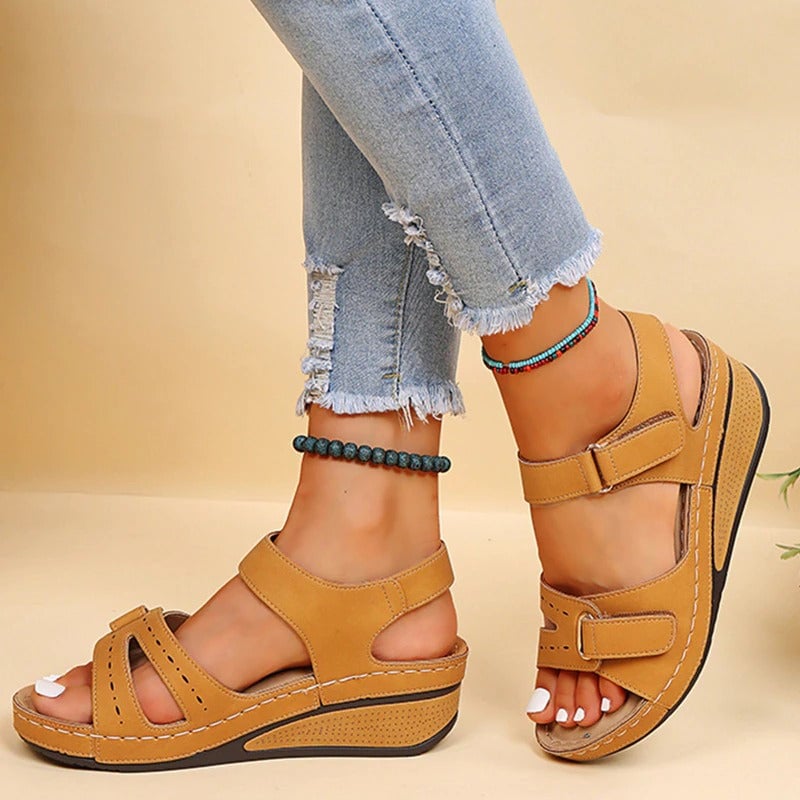 Women's comfortable sandals in Yellow