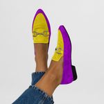 Hyelianne Comfort Loafers in Purple Yellow