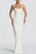 Women's Square Neck Maxi Dress in White