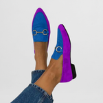 Hyelianne Comfort Loafers in Purple Blue
