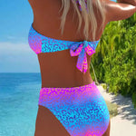 Halter Neck Leopard Print Gradient Swimsuit, photo 16