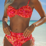 Women's Abstract Print Thin Straps Bikini, photo 8