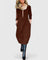 Danyshka Elegant Midi Dress in Brown