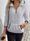 Women's Half-Zip Hoodie in Gray