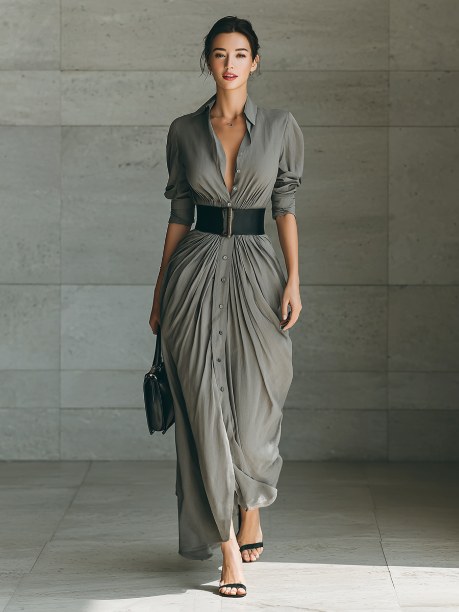 Women's Pleated Long Dress, photo 4