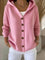 Women's Hooded Knit Cardigan in Pink