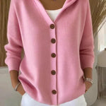 Women's Hooded Cardigan in Pink