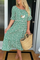 Women's Sable Short-Sleeve Midi Dress in Green