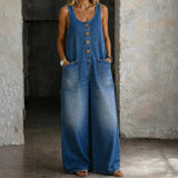 Bridget Vintage-Wash Cotton Overalls