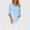 Women's Elegant Blouse – Molly in Blue