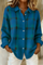 Camille Plaid Cardigan in Blue