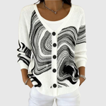 Nora Cozy Button-Front Knit Cardigan