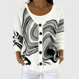 Nora Cozy Button-Front Knit Cardigan