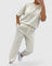Stacy Comfortable Two-Piece Set in Light Gray