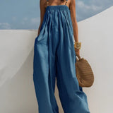Women's Wide-Leg Denim Jumpsuit, photo 7