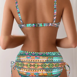 Women's Sexy Ethnic Print Bikini Set, photo 2