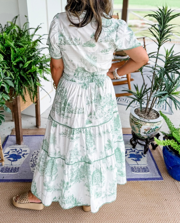Women's Classic Toile Maxi Dress, photo 8