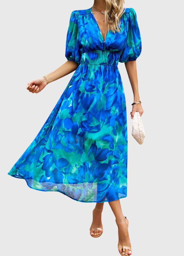 Women's Flattering Floral Midi Dress, photo 8