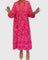 Women's Maxi Dress With Elegant Print in Pink