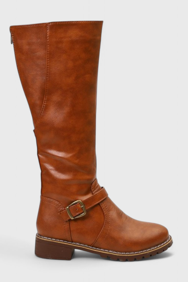Buckled High Boots with Zipper Closure, photo 9