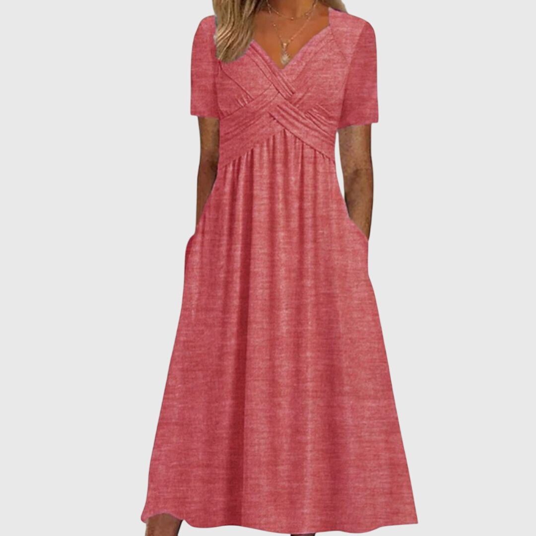 Women's Flattering Dress in Pink