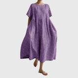 Women's Long Casual Dress in Purple