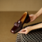 Women's Knot Loafers in Brown