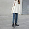 Ilona Oversized Turtleneck Sweater in White