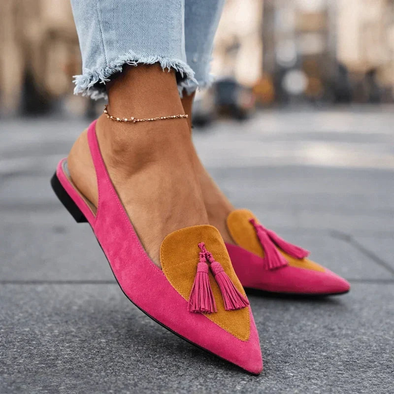 Women's sandals with straps and tassels, photo 9