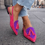 Women's sandals with straps and tassels, photo 6