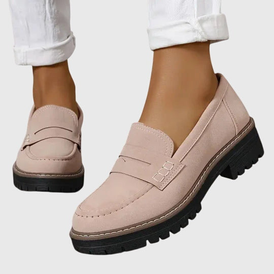 Women's Timeless Suede Loafers in Pink