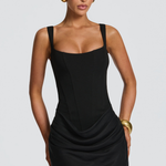 Women's Hourglass Mini Dress in Black