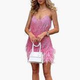 Women's Stylish Cocktail Dress in Pink