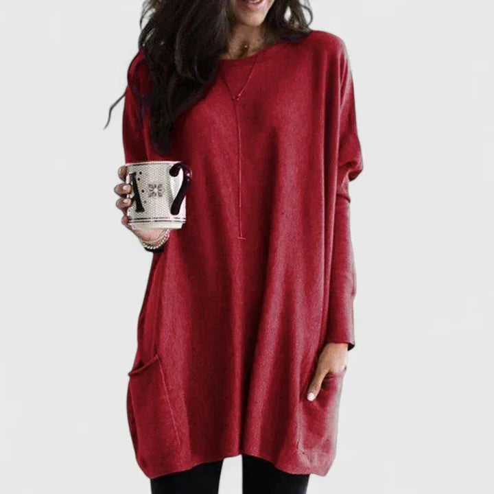 Women's Comfortable Tunic in Red