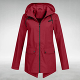 Women's Raincoat Jacket in Red