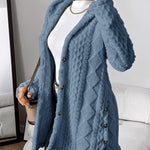 Women's Plush Hooded Jacket in Denim